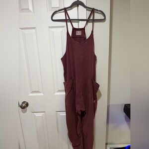 FP Movement by Free People Burgundy Hotshot Onesie